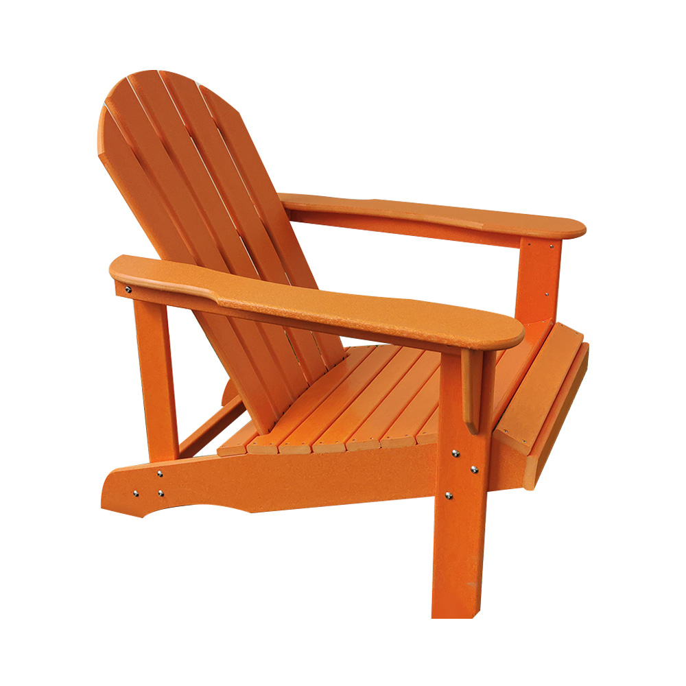 صندلی ساحلی نارنجی سفید ADM003 Adirondack - مبلمان فضای باز صندلی HDPE