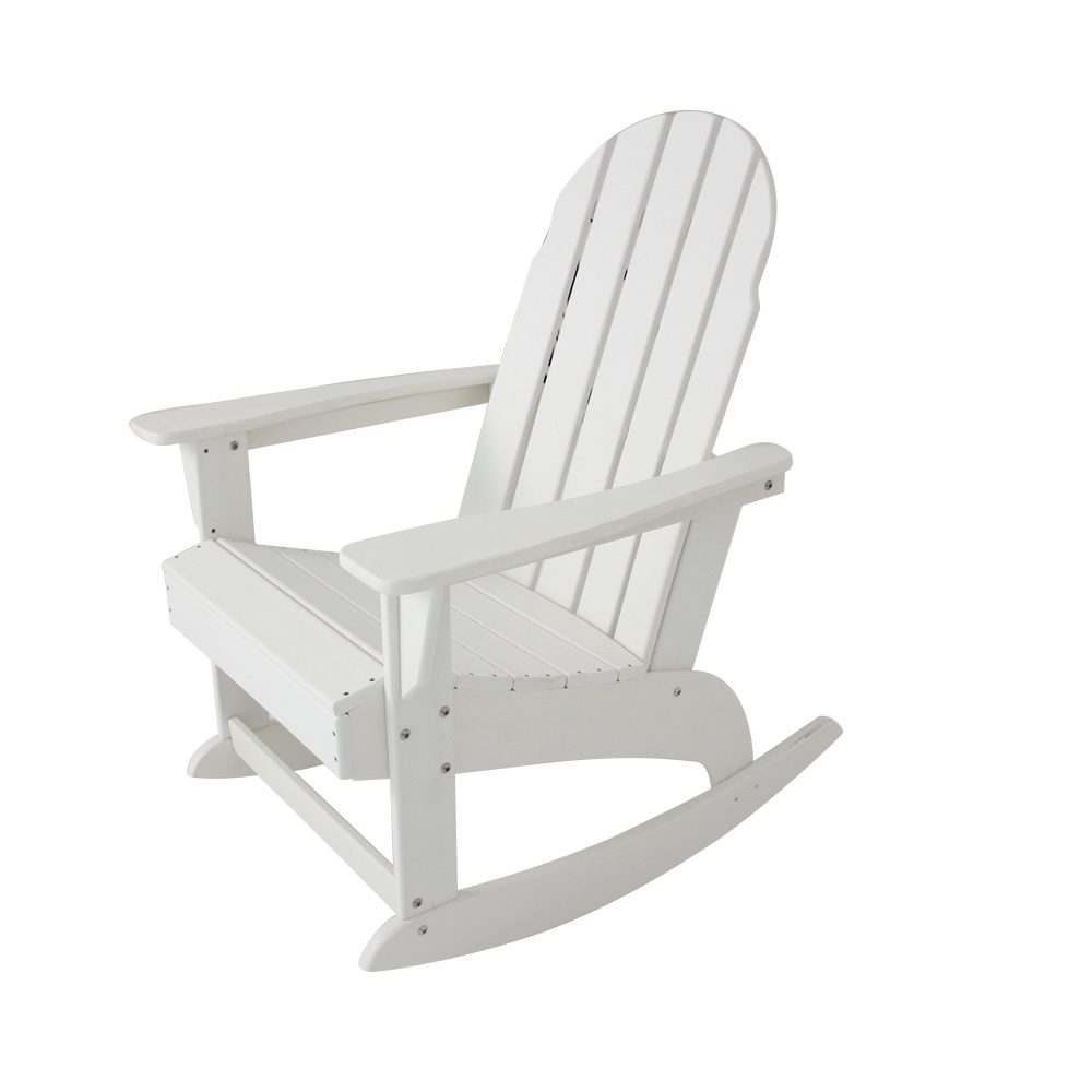 ADM011 White Patio Leisure Chair - Outdoor Adirondack Chair