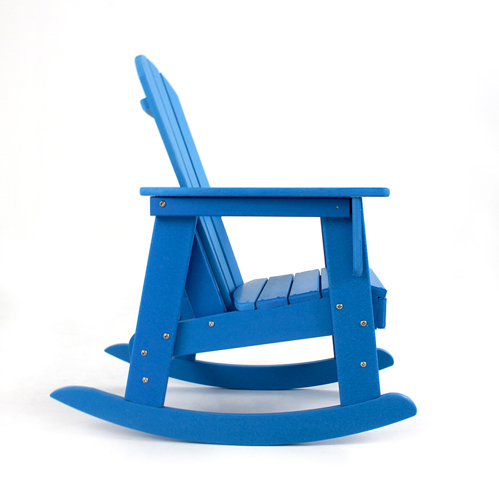 صندلی گهواره ای CCM001 Adirondack با دسته بازو پهن بدون فرمالدئید برای کودکان در باغ پاسیو بدون رنگ
