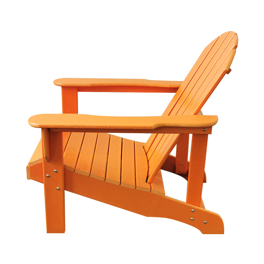 صندلی ساحلی نارنجی سفید ADM003 Adirondack - مبلمان فضای باز صندلی HDPE