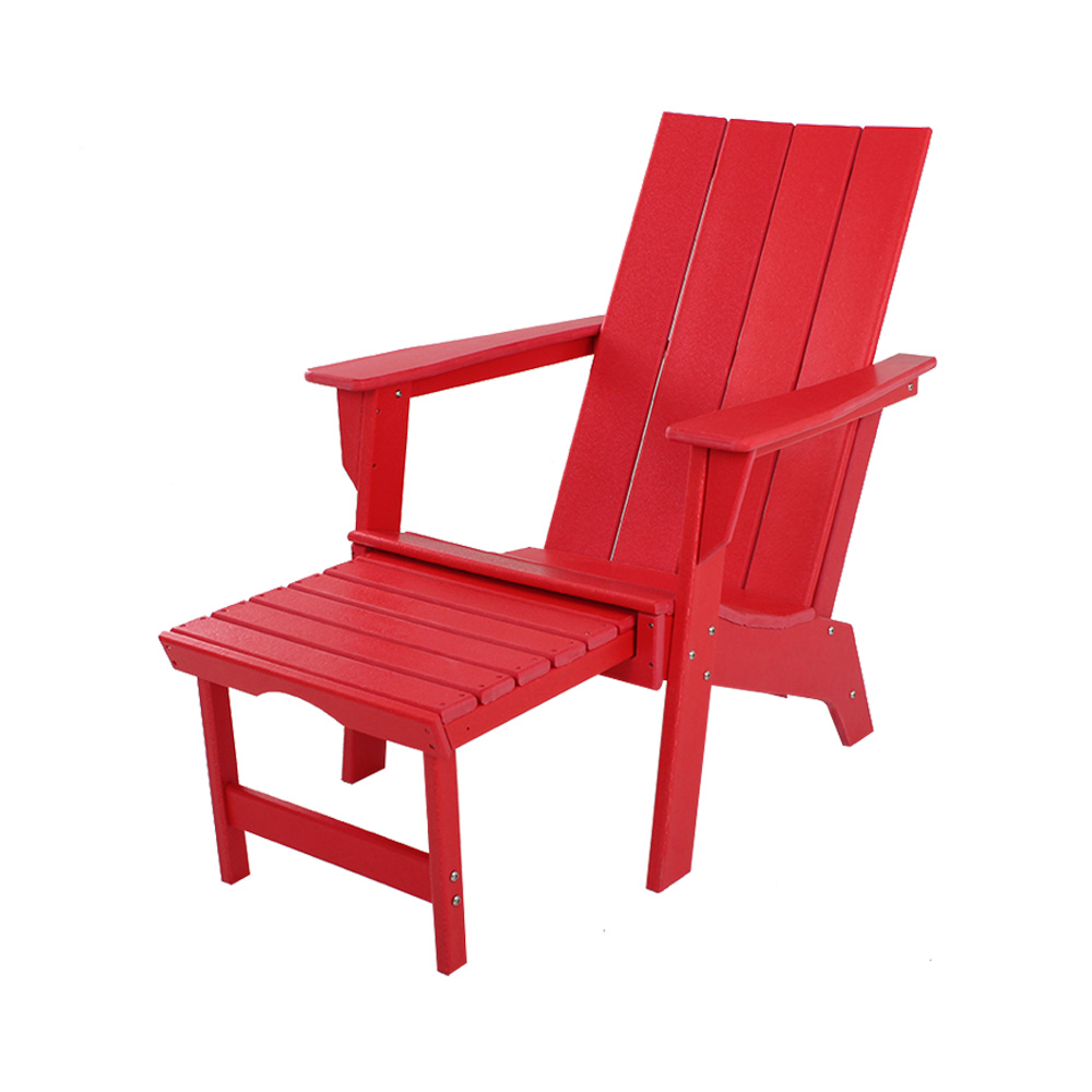 ADM005 روستیک پاسیو Adirondack Chair - HDPE Beach Minimalist Lounge Chair