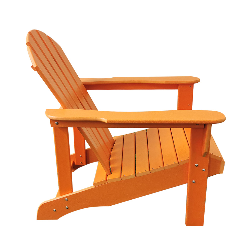صندلی ساحلی نارنجی سفید ADM003 Adirondack - مبلمان فضای باز صندلی HDPE