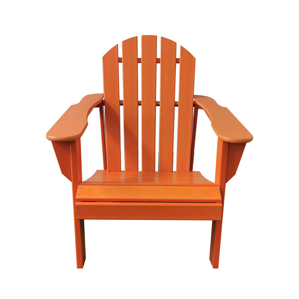 صندلی ساحلی نارنجی سفید ADM003 Adirondack - مبلمان فضای باز صندلی HDPE
