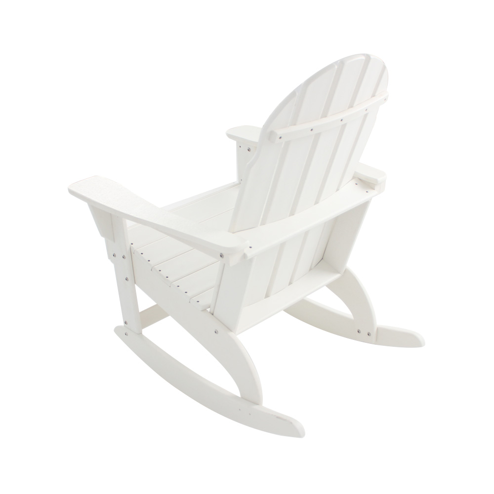 ADM011 White Patio Leisure Chair - Outdoor Adirondack Chair