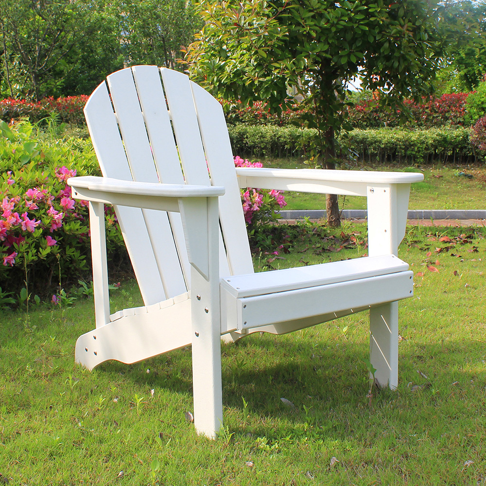 صندلی ساحلی نارنجی سفید ADM003 Adirondack - مبلمان فضای باز صندلی HDPE