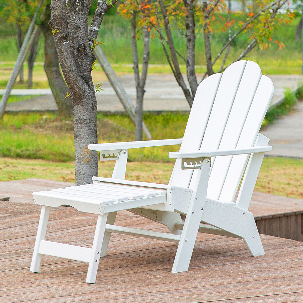صندلی استراحتی ADM006 Beach Leisure HDPE Adirondack-Sat-out Seat Seat Outdoor Relatiner