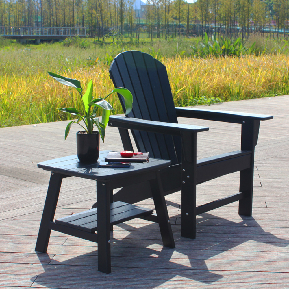 ADS201 یک صندلی، یک میز کناری، صندلی های میز HDPE Adirondack