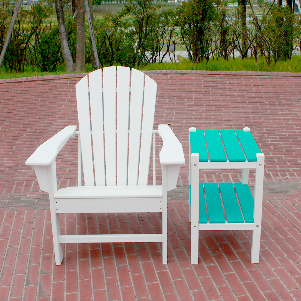 ADS202 تعمیر و نگهداری آسان صندلی HDPE Adirondack ضد آب و هوا