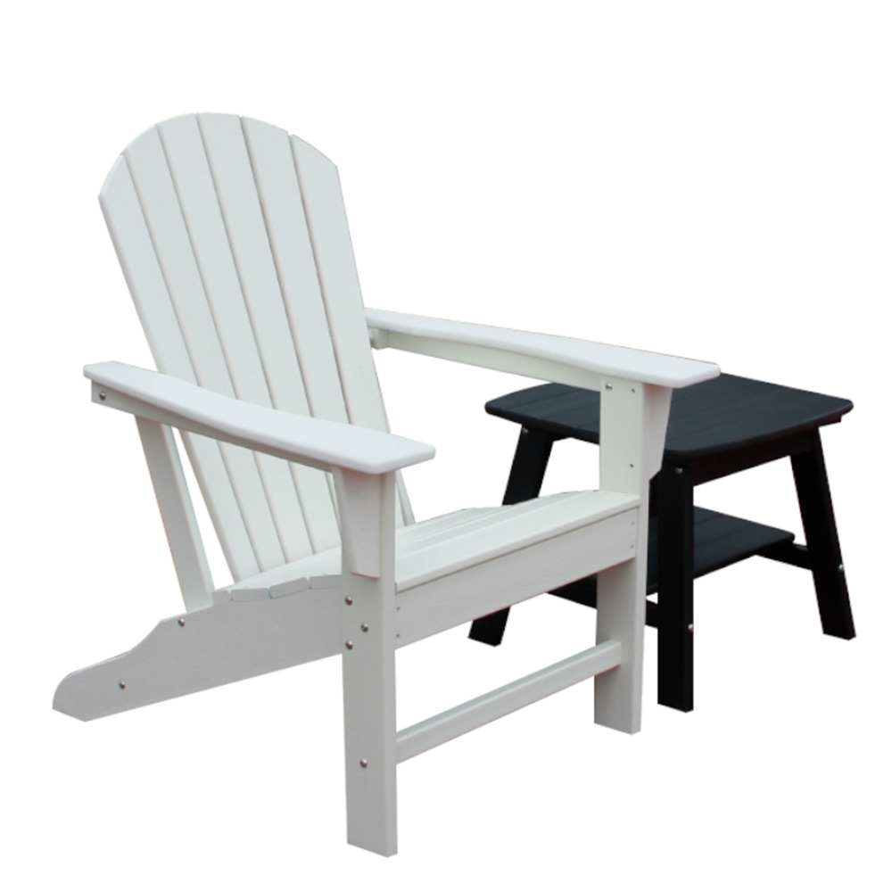ADS201 یک صندلی، یک میز کناری، صندلی های میز HDPE Adirondack