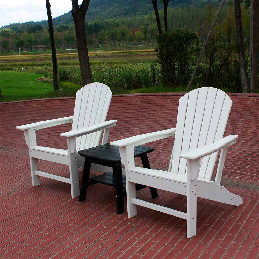 ADS301 HDPE Adirondack Furniture 2 صندلی، 1 میز بغل