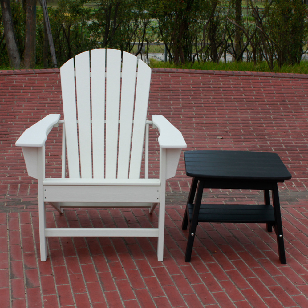 ADS201 یک صندلی، یک میز کناری، صندلی های میز HDPE Adirondack